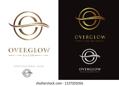 Luxury Gold Monogram O In Circle Logo/Icon