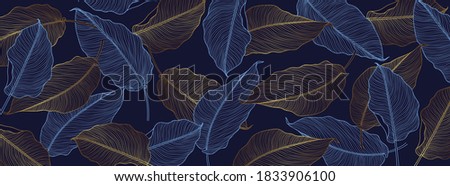 Similar – Image, Stock Photo Tropical monstera and palm leaves on a light pink background