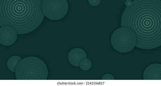 Luxury gold and nature green background vector. Floral pattern, with a modern concept