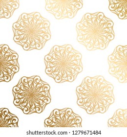 Luxury gold ornament. Vector pattern