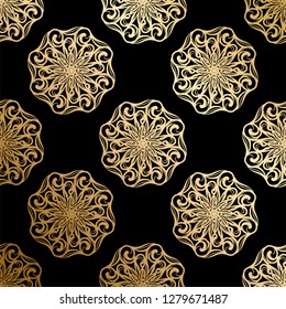 Luxury gold ornament. Vector pattern