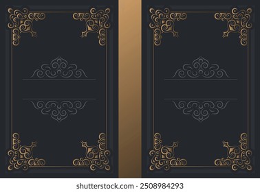 Luxus Gold dekorative Buchcover Design