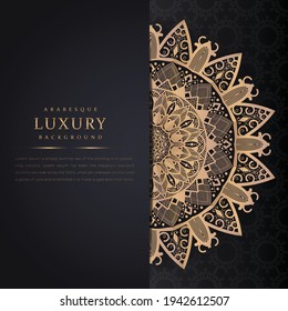 Luxury gold ornamental mandala background. Mandala with floral patterns. Vector illustration, Flower Mandala. Oriental, mystic, alchemy pattern. Vector illustration Vector hand drawn doodle mandala. 