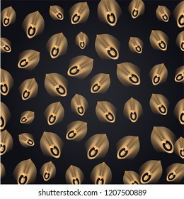 luxury gold peafowl feather pattern background