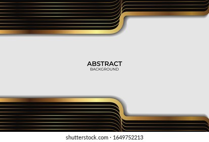 Diseño de fondo de presentación Gold de lujo