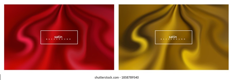 Luxury Gold and red satin cloth background. Minimalist modern, suitable for wallpapers, banners, gaming, cards, book illustrations, landing pages, flyer, poster, etc. 