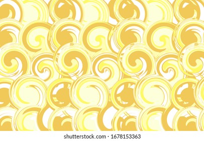 Luxury gold seamless pattern 03. Liquid marble swirl texture. Abstract background. Marbling technique fluid dye design for fabric, tile, interior, postcard, banner, cover, wallpaper, website, Vector.