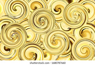 Luxury gold seamless pattern 17. Liquid marble swirl texture. Abstract background. Marbling technique fluid dye design for fabric, tile, interior, postcard, banner, cover, wallpaper, website, Vector.