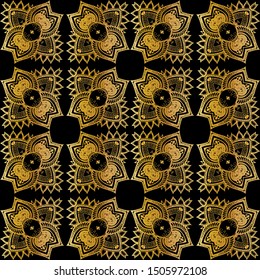 luxury gold Seamless Pattern Background
