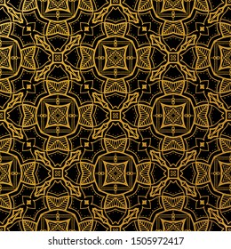 luxury gold Seamless Pattern Background