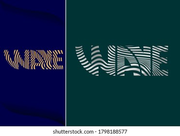 luxury gold And Silver logotype in vector wave