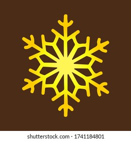 Luxury gold snowflakes pattern for iron laser cutting template.