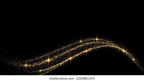 Fondo de partículas brillantes de oro de lujo