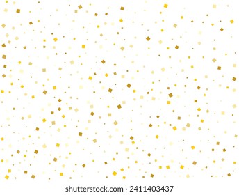 Confetti Gold Square De Lujo. Ilustración vectorial.