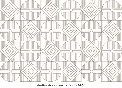 Luxury gold square pattern background on white background, Christmas patterns, geometric pattern	