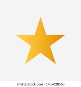 Luxury Gold Star badge. Golden shiny sign. Logo