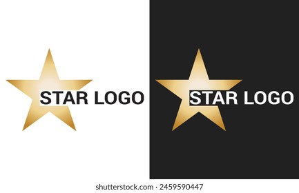 Luxury Gold Star logo designs template, Elegant Star logo designs, Fast star logo designs concept. Stars logo design concept. 