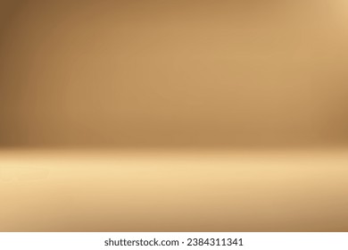 Luxury gold studio room background with spotlights, Template mockup for display of product