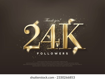 Oro de lujo gracias 24 mil seguidores. saludos y celebraciones.