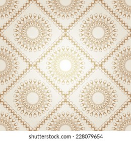 Luxury gold Victorian seamless motif.