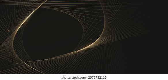 Luxury gold-black background, abstract elegant background vector for branding presentation