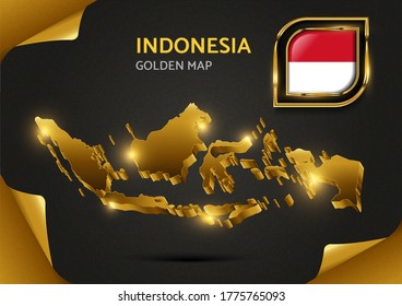 Luxury Golden 3d Map Indonesia
Graphic vector EPS 10