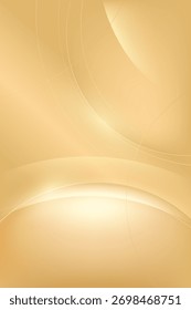 Fondo Abstractas dorado de lujo con ondas elegantes y efectos de luz