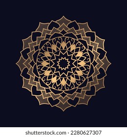 Luxury golden arabesque pattern mandala background design