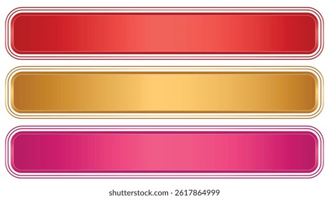 luxury golden arabic islamic text box title frame border set with ornamental illustration	