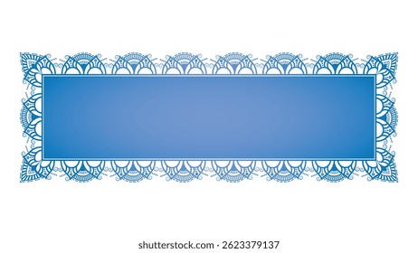 Luxury golden arabic islamic text box title frame border set with ornamental illustration	
