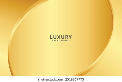 Luxury golden background with shape or elegant gold backdrop illustration