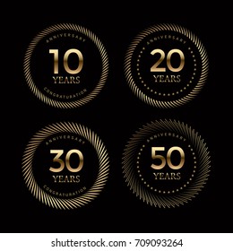 Luxury golden badge and labels collection