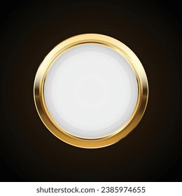 Luxury golden badges and labels. Retro vintage circle badge design