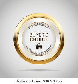 Luxury golden badges and labels. Retro vintage circle badge design