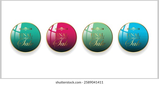 Luxury golden badges vector. Premium quality stamp, gold labels and best offer badges