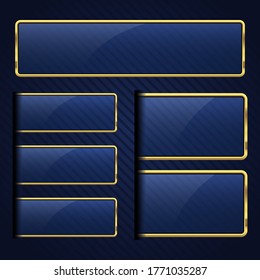 Luxury golden banner vector design illustration
