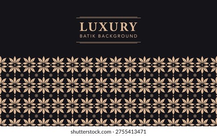 Luxury Golden Batik Pattern Background