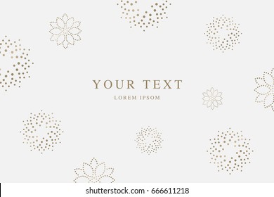 Luxury golden beauty vector background