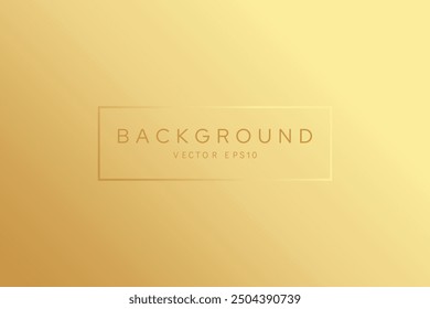 Luxury golden beige color gradient background, vector design
