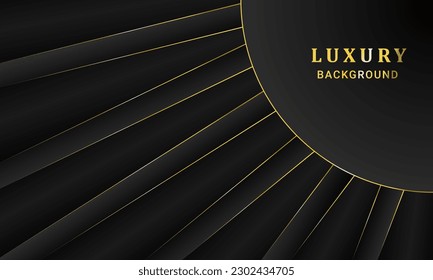 Luxury golden black background for social media design vector pattern vector illustration.