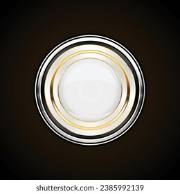 Luxury golden black badges and labels. Retro vintage circle badge design