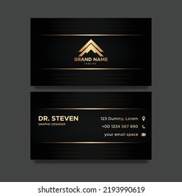 luxury Golden Black Business Card