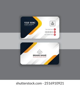 luxury golden and black business card template design, Modern business card design