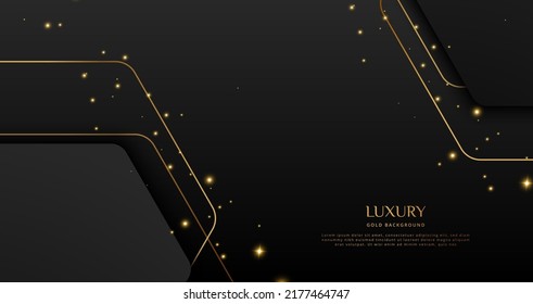 Luxury golden bokeh background with realistic shine glare
