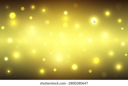 Luxury Golden Bokeh Light Background with Glowing Sparkle Particles and Abstract Shimmer Effect, Background decoration