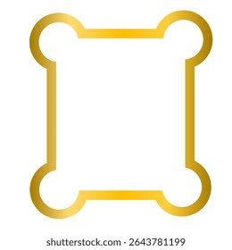 Luxury Golden Border with Clean Style
