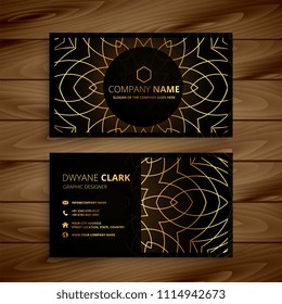 Luxury Golden Business Card Design