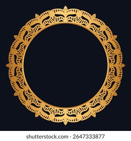 Luxury golden circle frame transparent with vintage mandala gold circular pattern	 - Powered by Shutterstock - Get 15% off with code: PIKWIZARD15