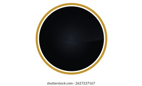Luxury golden circle frame with vintage gold circular pattern transparent background round ornament	
