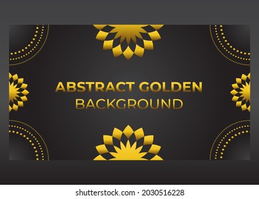 luxury golden circle gradient background. perfect for marketing and promotion. vector background